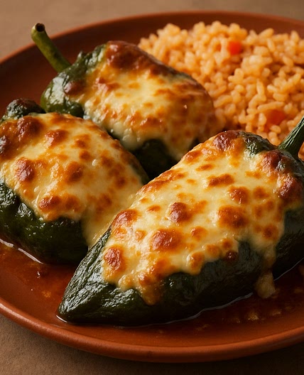 Chiles rellenos gratinados