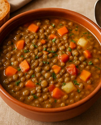 Sopa de lentejas