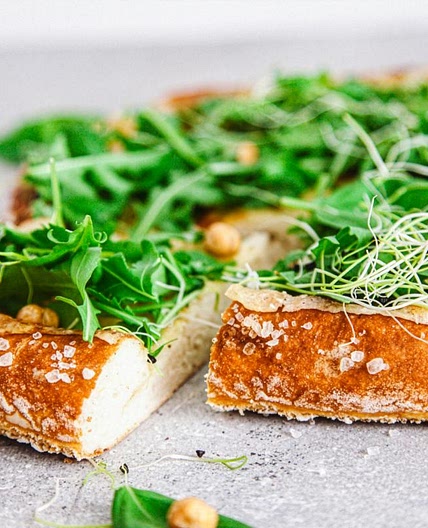 Pizza de Sils vegan