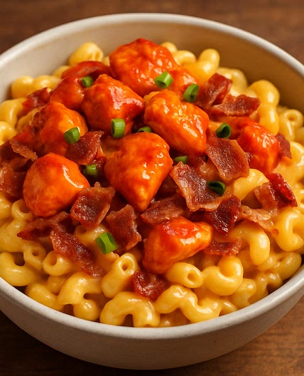 Buffalo Chicken & Bacon Mac N’ Cheese