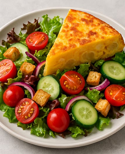 Ensalada con tortilla