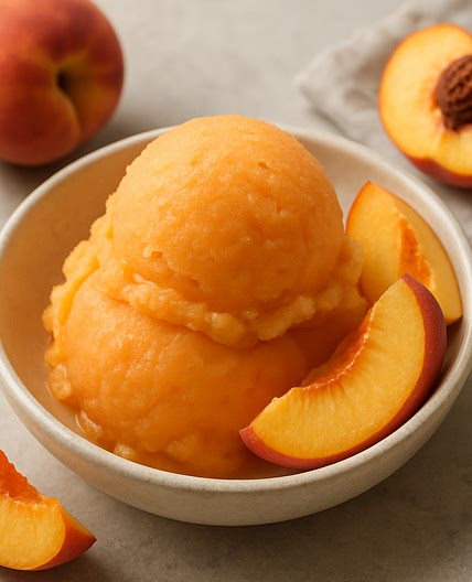 Sorbete de durazno
