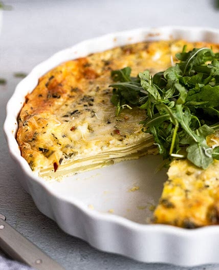 Sliced Yukon Gold Potato & Egg Breakfast Casserole