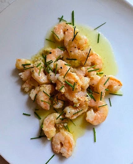 Air Fryer Frozen Saucy Shrimp