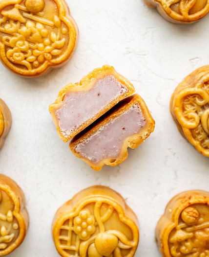 Baked Taro Mooncakes
