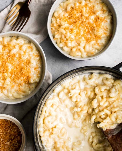 Stovetop Mac and Cheese with White Cheddar