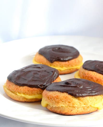 Keto Boston Cream Donuts