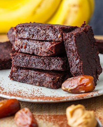 Vegan Peanut Butter Banana Brownies