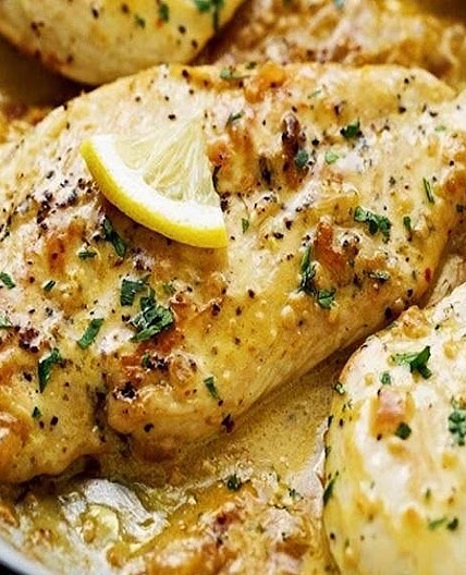 Slow Cooker Lemon-Garlic Chicken, Diabetic