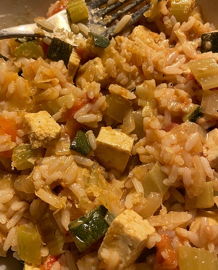 Tofu Coconut Tomato Curry
