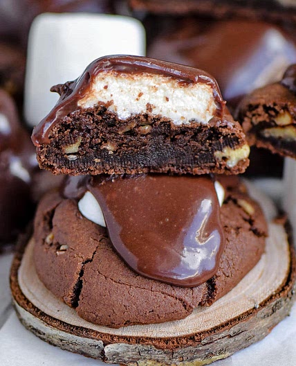 Chocolate Marshmallow Cookies