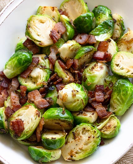 Brussels Sprouts with Bacon and Shallots
