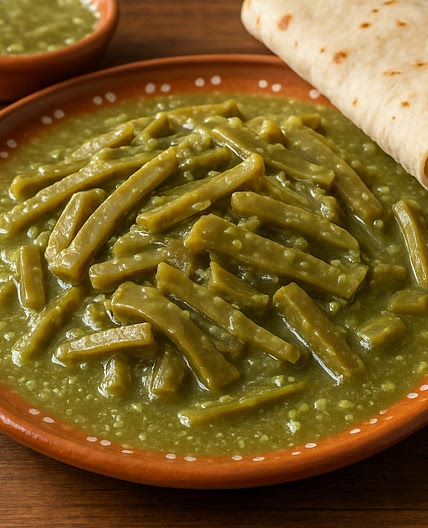 Nopales en salsa verde
