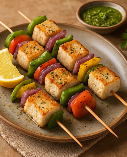 Brochetas de pescado