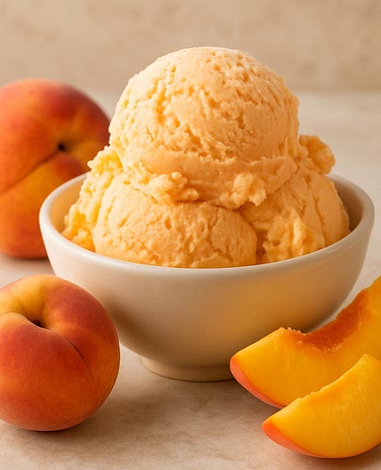 Helado de durazno