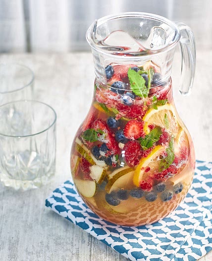 Mint Berry Summer White Sangria