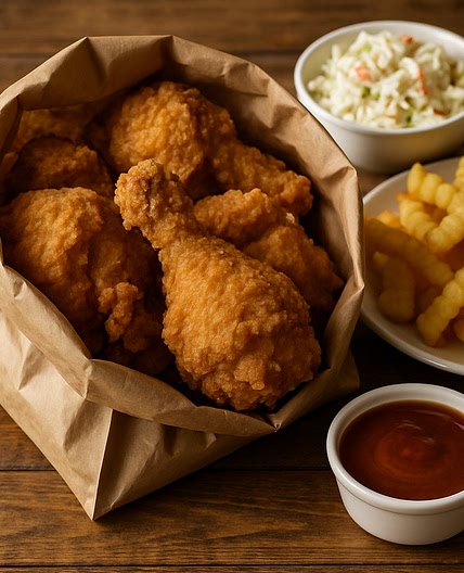 Brown-Bag Fried Chicken