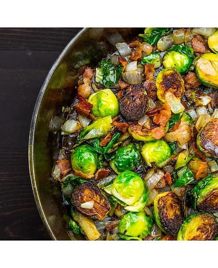 Shaved Brussel Sprouts with Fig Jam