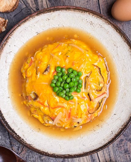 Tenshinhan (Japanese Crab Meat Omelette on Rice)