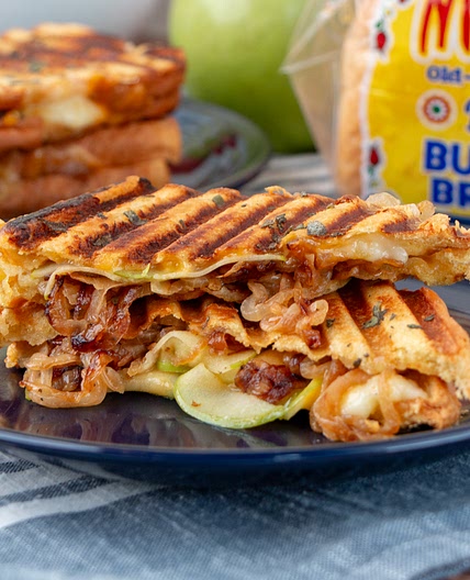 Caramelized Onion and Apple Panini