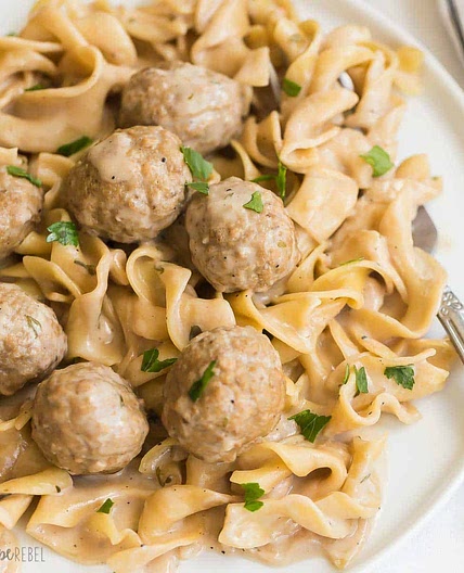 Instant Pot Swedish Meatballs and Noodles