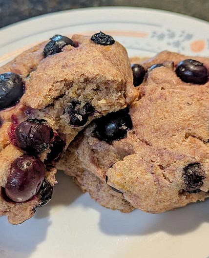 Whole Wheat Lemon Blueberry Scones