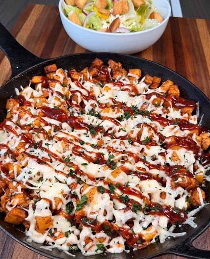 BBQ Chicken Potato Skillet