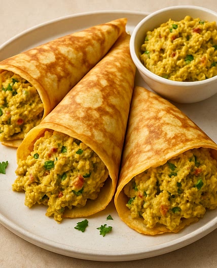 Curried Tuna Crepes