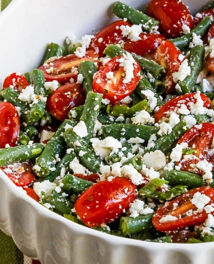 Green Bean Tomato Feta Salad