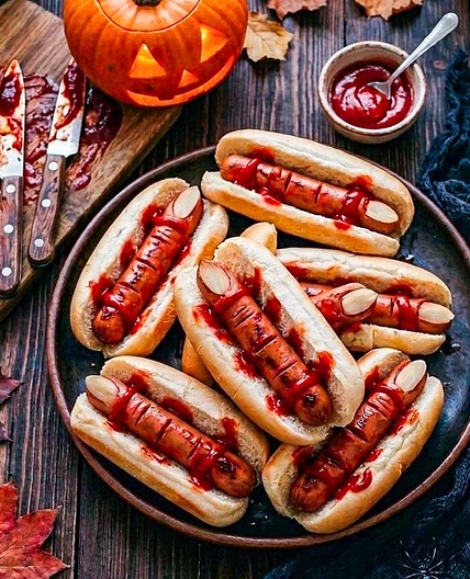 Halloween Hot Dog Fingers
