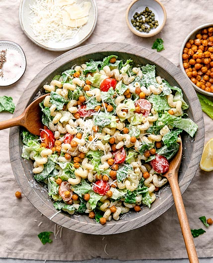 VEGAN CAESAR PASTA SALAD
