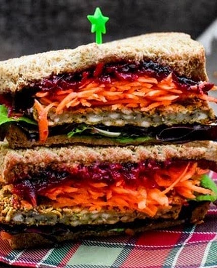 Vegan Christmas Feast Sandwich