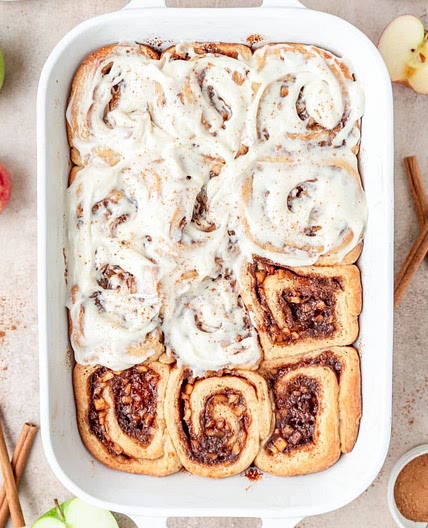 Spiced Apple Cinnamon Rolls
