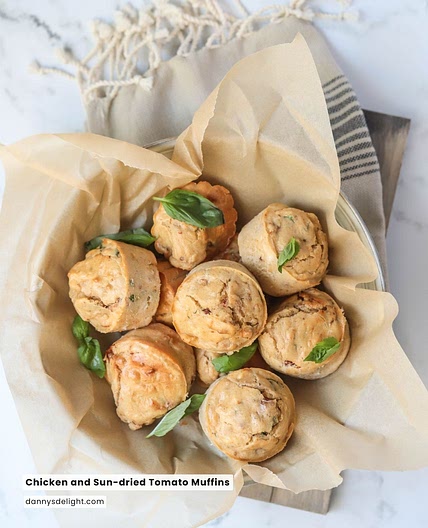 Chicken and Sun-dried Tomato Muffins