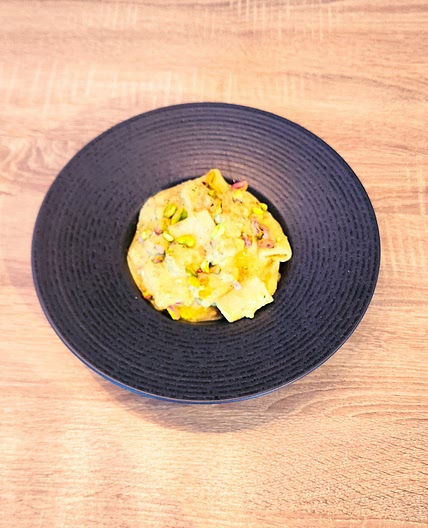 PÂTES CRÈME DE COURGETTES & PISTACHES