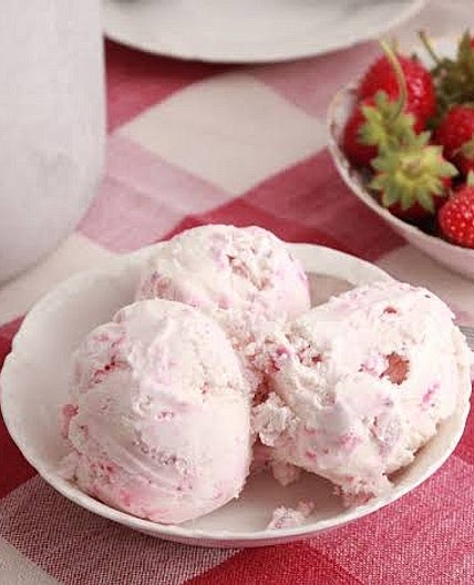 Strawberry Vanilla Ice Cream