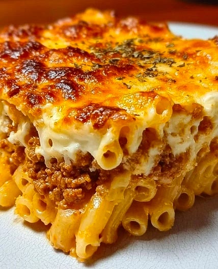 Pastitsio with bechamel — Ground Turkey