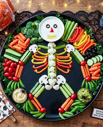 Skeleton Veggie Tray