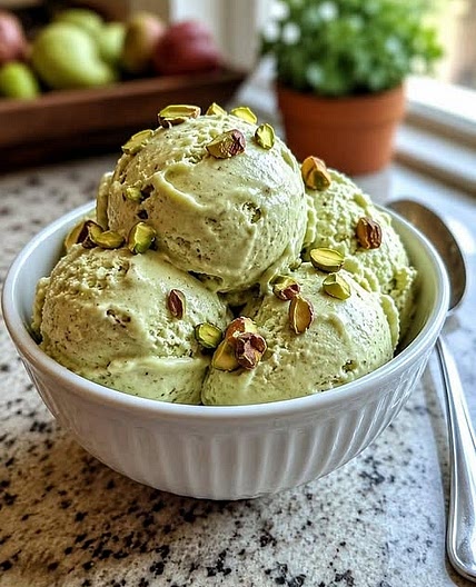 Vegan Pistachio Ice Cream - High-Protein, Gluten-Free & Non-Dairy