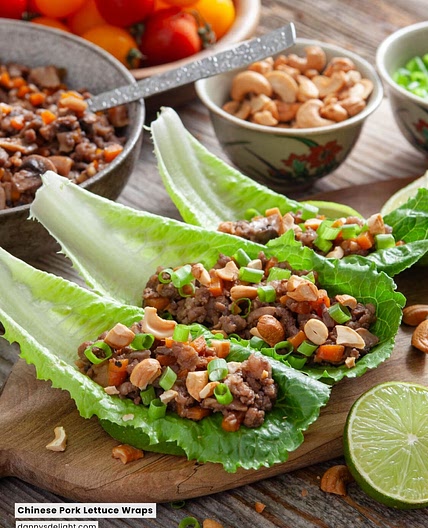 Chinese Pork Lettuce Wraps