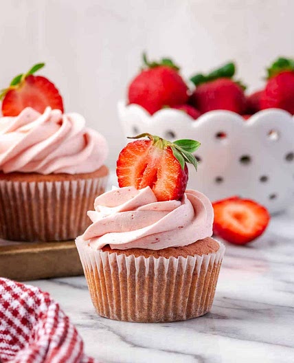 Gluten Free Strawberry Cupcakes