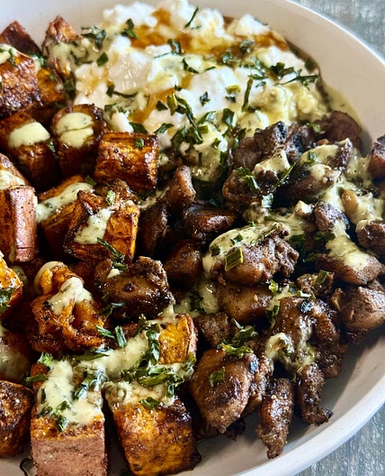 Caribbean Chicken Sweet Potato Bowls
