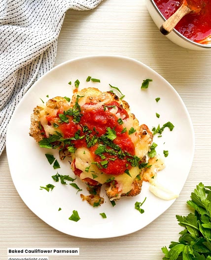 Baked Cauliflower Parmesan