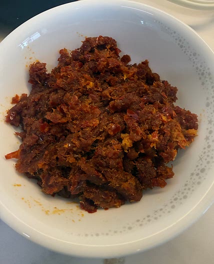 Dried shrimp sambal