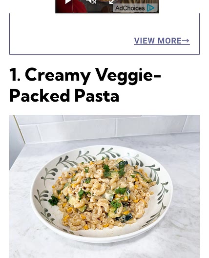 Creamy zucchini pasta
