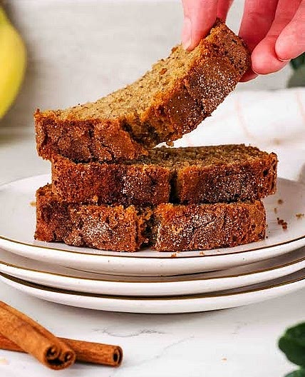 CINNAMON VANILLA BANANA BREAD