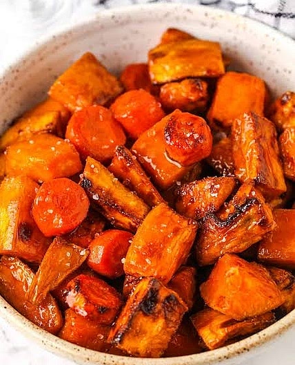 Roasted Sweet Potato & Carrots