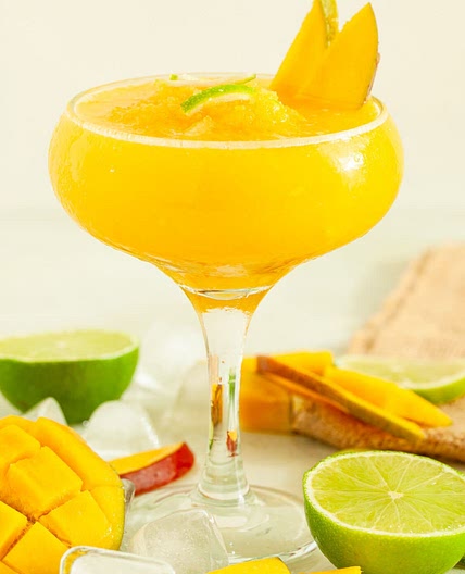 Refreshing Coconut and Mango Daiquiri