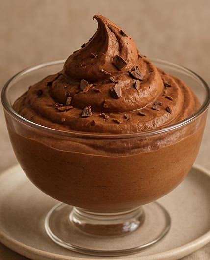 Mousse de chocolate semidulce