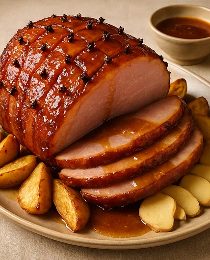 Jamón glaseado con jengibre